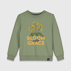 Детский свитшот хлопок Bloom with grace