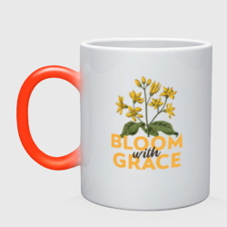 Кружка хамелеон Bloom with grace