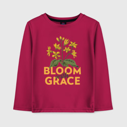 Детский лонгслив хлопок Bloom with grace
