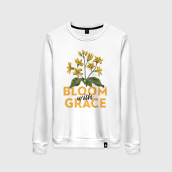 Женский свитшот хлопок Bloom with grace