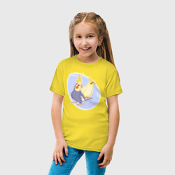 Детская футболка хлопок Попугаи Корелла - фото 2