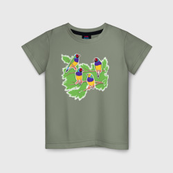 Гульдова амадина – Детская футболка хлопок с принтом купить со скидкой в -20%