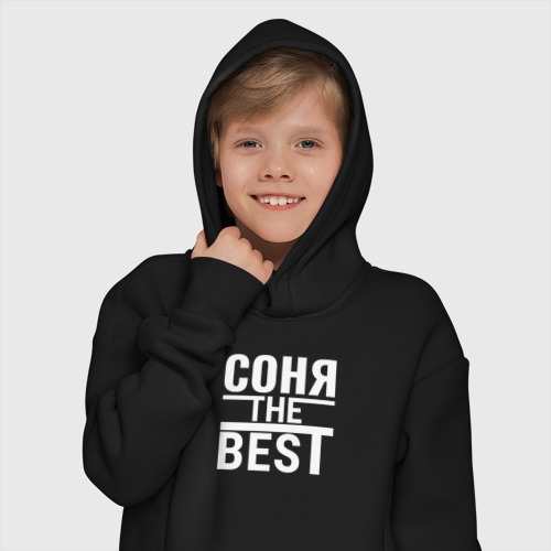 Детское худи Oversize хлопок Соня the best, цвет черный - фото 12