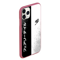 Чехол для iPhone 11 Pro Max матовый Fairy tail black and white logo - фото 2