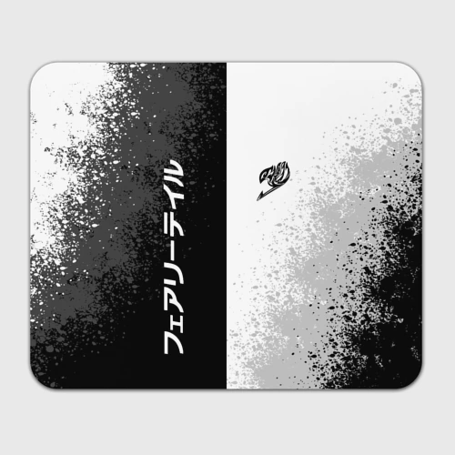 Прямоугольный коврик для мышки Fairy tail black and white logo