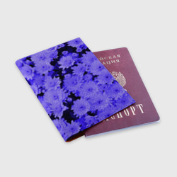 Обложка для паспорта матовая кожа Хризантемы Сhrysanthemums - фото 2