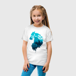 Детская футболка хлопок Принцесса Мононоке волчий силуэт - фото 2