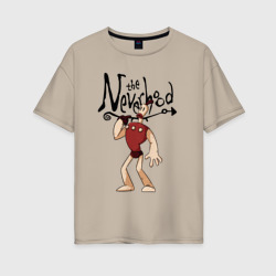 Женская футболка хлопок Oversize The neverhood - Klaymen