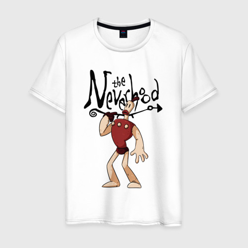 Мужская футболка из хлопка с принтом The neverhood — Klaymen, вид спереди №1