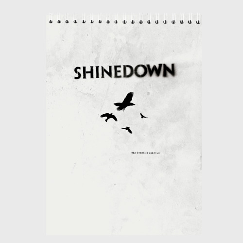 Скетчбук The Sound of Madness - Shinedown, цвет белый