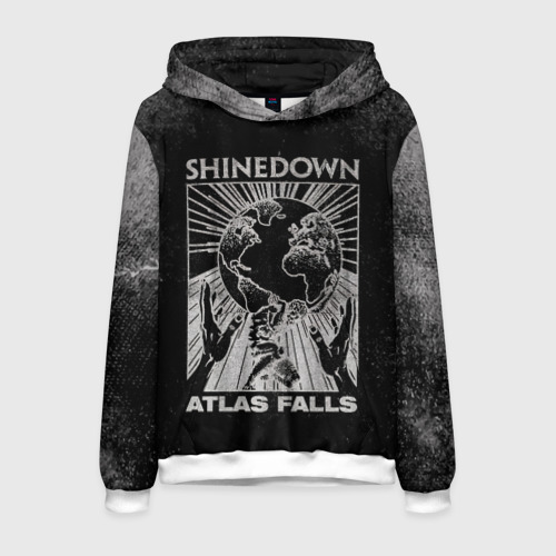 Мужская толстовка 3D Atlas Falls - Shinedown, цвет белый