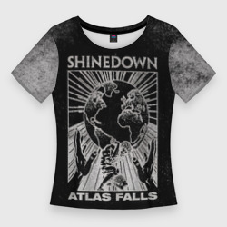 Женская футболка 3D Slim Atlas Falls - Shinedown