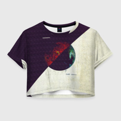 Женская футболка Crop-top 3D Planet Zero - Shinedown