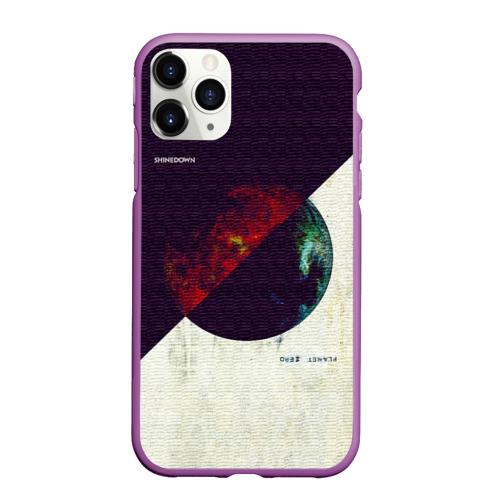 Чехол для iPhone 11 Pro Max матовый Planet Zero - Shinedown, цвет фиолетовый