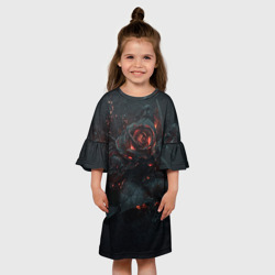 Детское платье 3D Тлеющий розы - фото 2