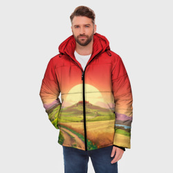 Мужская зимняя куртка 3D Дорога к солнцу - фото 2