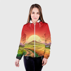 Женская куртка 3D Дорога к солнцу - фото 2