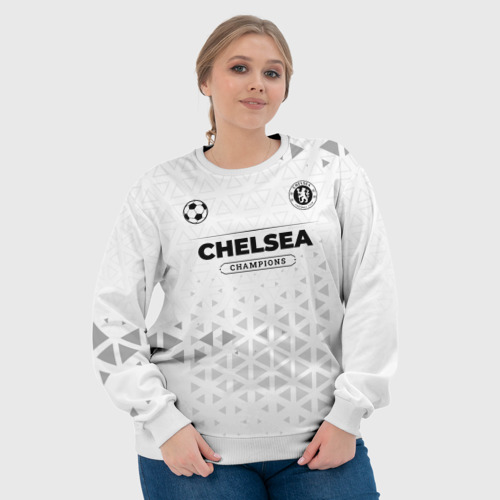 Женский свитшот 3D Chelsea Champions Униформа, цвет 3D печать - фото 6