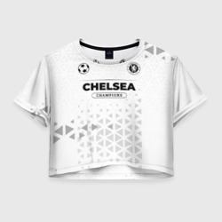 Женская футболка Crop-top 3D Chelsea Champions Униформа