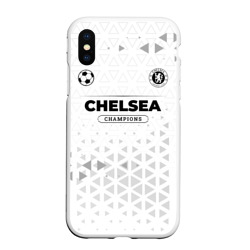 Чехол для iPhone XS Max матовый Chelsea Champions Униформа