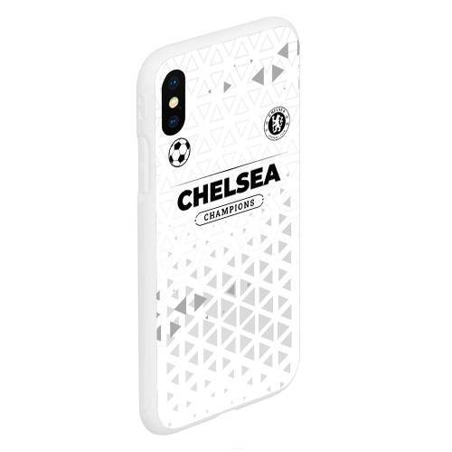 Чехол для iPhone XS Max матовый Chelsea Champions Униформа - фото 3