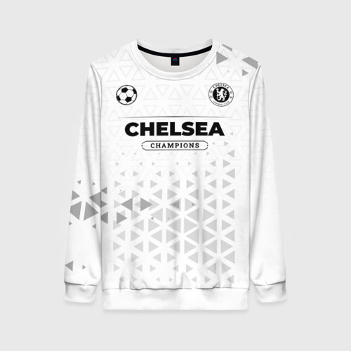 Женский свитшот 3D Chelsea Champions Униформа, цвет 3D печать