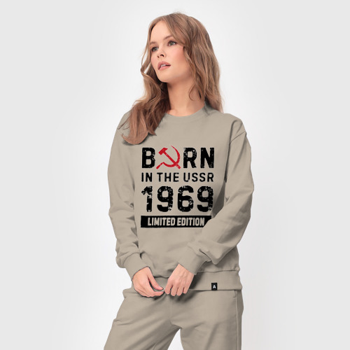 Женский костюм хлопок Born In The USSR 1969 Limited Edition, цвет миндальный - фото 5