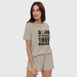 Женская пижама с шортиками хлопок Born In The USSR 1969 Limited Edition - фото 2