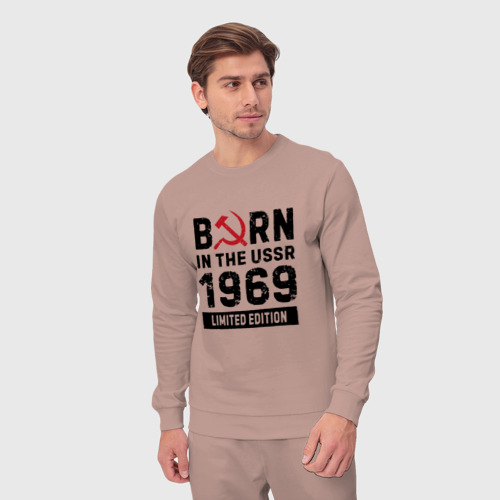 Мужской костюм хлопок Born In The USSR 1969 Limited Edition, цвет пыльно-розовый - фото 5