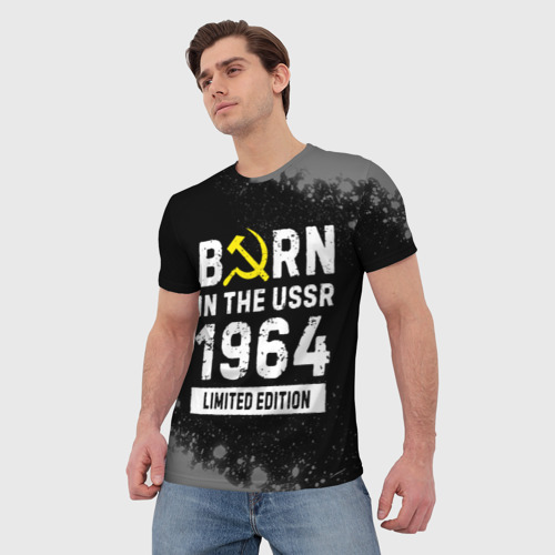 Мужская футболка 3D Born In The USSR 1964 year Limited Edition, цвет 3D печать - фото 3