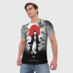 Мужская футболка 3D Незуко Клинок, рассекающий демонов Nezuko - фото 2