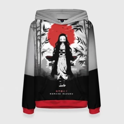 Женская толстовка 3D Незуко Клинок, рассекающий демонов Nezuko