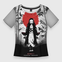 Женская футболка 3D Slim Незуко Клинок, рассекающий демонов Nezuko