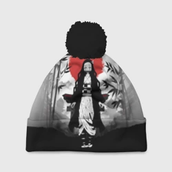 Шапка 3D c помпоном Незуко Клинок, рассекающий демонов Nezuko