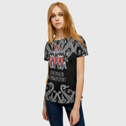 Женская футболка 3D Русь - дружина - фото 2