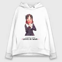 Женское худи Oversize хлопок Госпожа Кагуя Love   is war Синомия