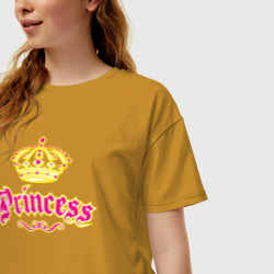 Женская футболка хлопок Oversize Моя Принцесса The Princcess - фото 2