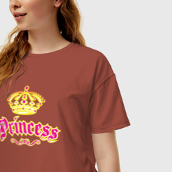 Женская футболка хлопок Oversize Моя Принцесса The Princcess - фото 2