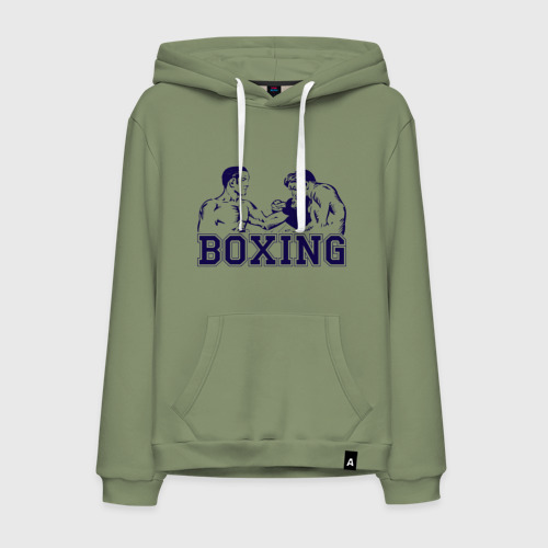 Мужская толстовка хлопок Бокс Boxing is cool, цвет авокадо