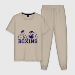 Мужская пижама хлопок Бокс Boxing is cool