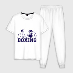 Мужская пижама хлопок Бокс Boxing is cool