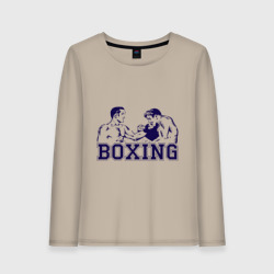 Женский лонгслив хлопок Бокс Boxing is cool