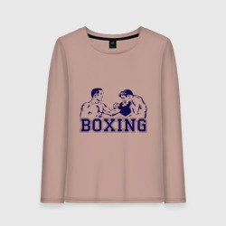 Женский лонгслив хлопок Бокс Boxing is cool