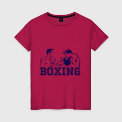 Женская футболка хлопок Бокс Boxing is cool
