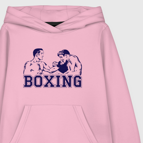 Детская толстовка хлопок Бокс Boxing is cool, цвет светло-розовый - фото 3