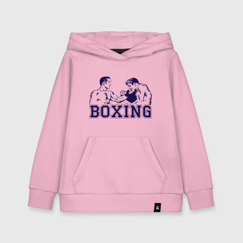 Детская толстовка хлопок Бокс Boxing is cool, цвет светло-розовый