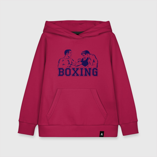 Детская толстовка хлопок Бокс Boxing is cool, цвет маджента