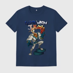 Мужская футболка хлопок Earth worm - Jim