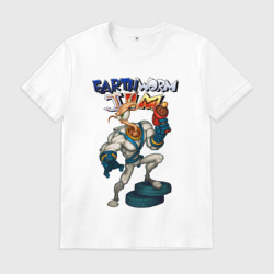 Мужская футболка хлопок Earth worm - Jim