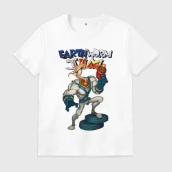 Мужская футболка хлопок Earth worm - Jim